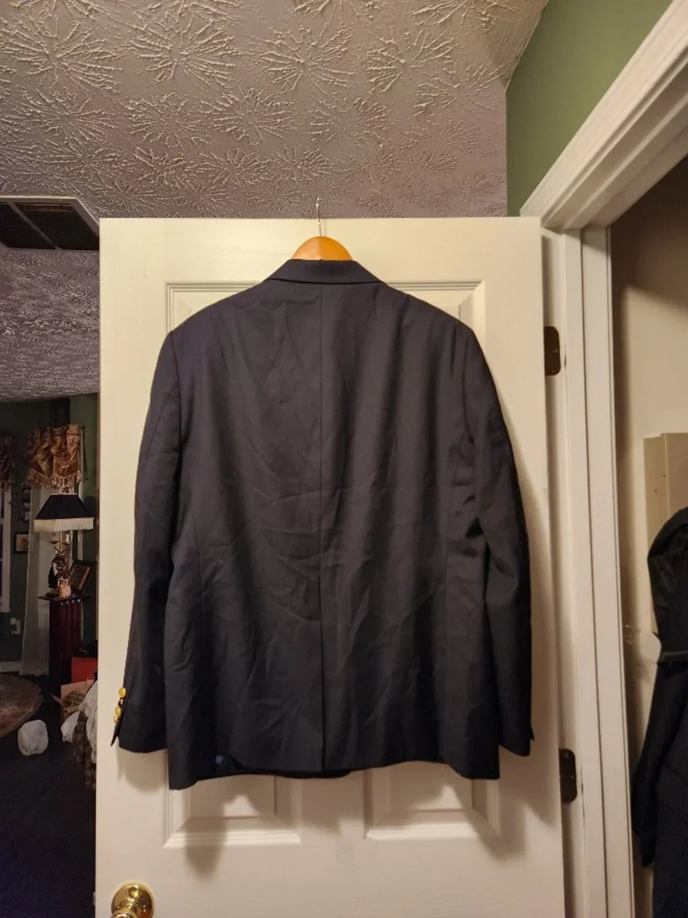 Ralph Lauren men's new navy 70%wool 30%polyester sport coat blazer jacket 46R
